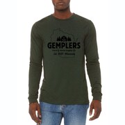 GEMPLERS WI Long Sleeve T-Shirt, M 3501 Emerald Triblend M